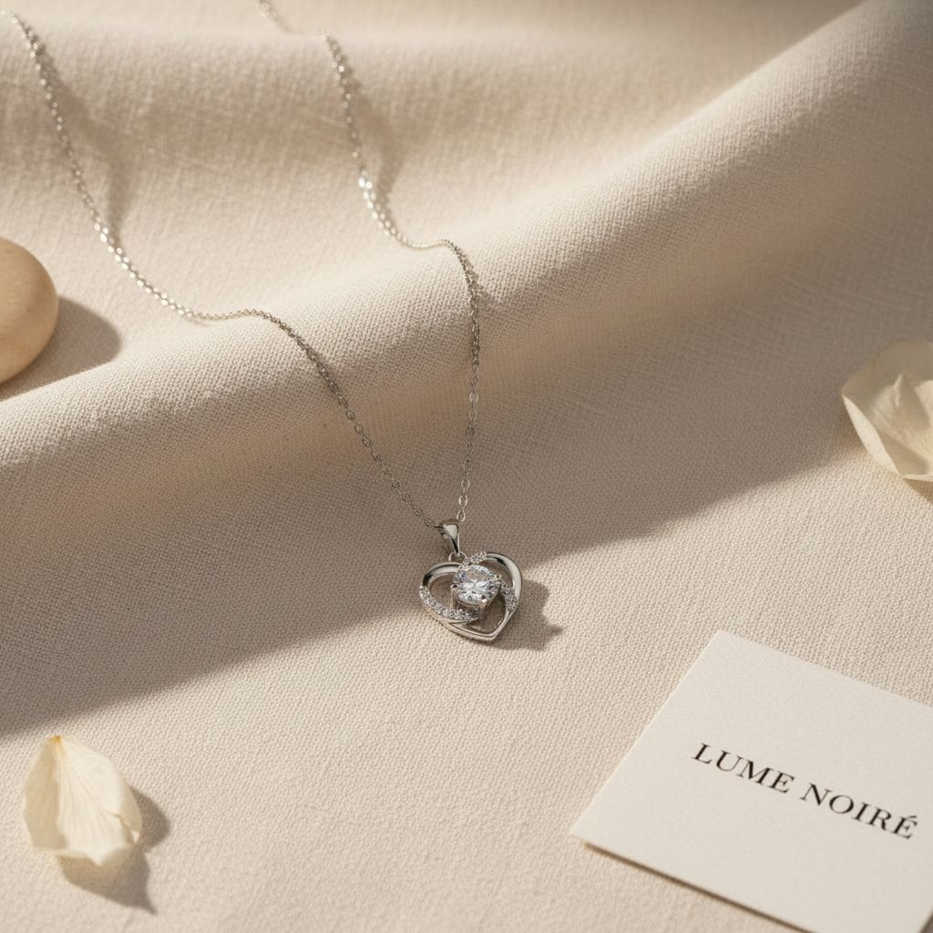 Eternal Heart — flat lay silver