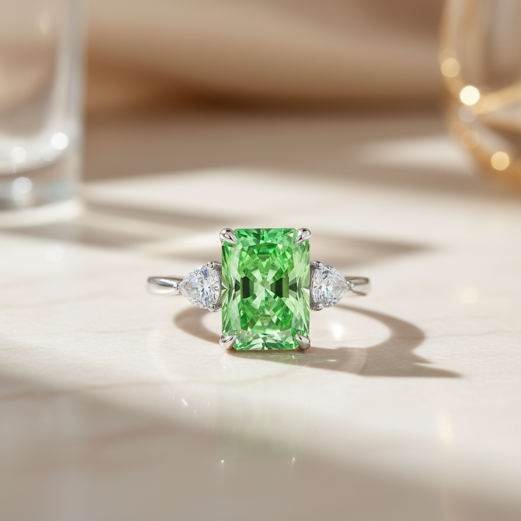 Lumière Colour Ring – Apple Green