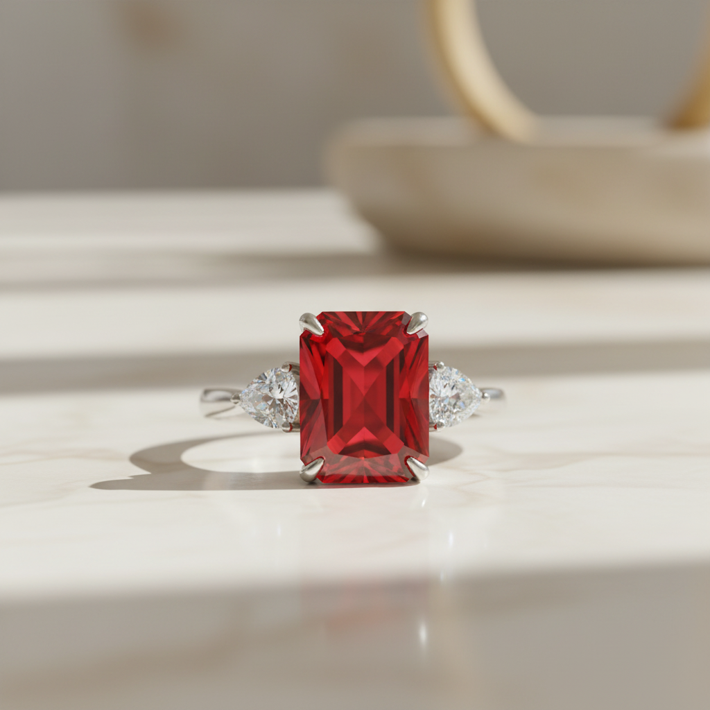 Lumière Colour Ring – Chinese Red