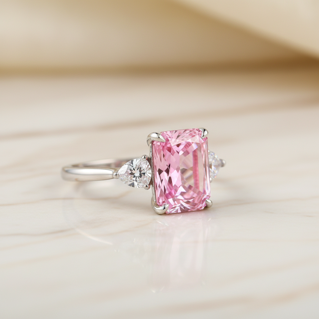 Lumière Colour Ring – Medium Pink – boční pohled