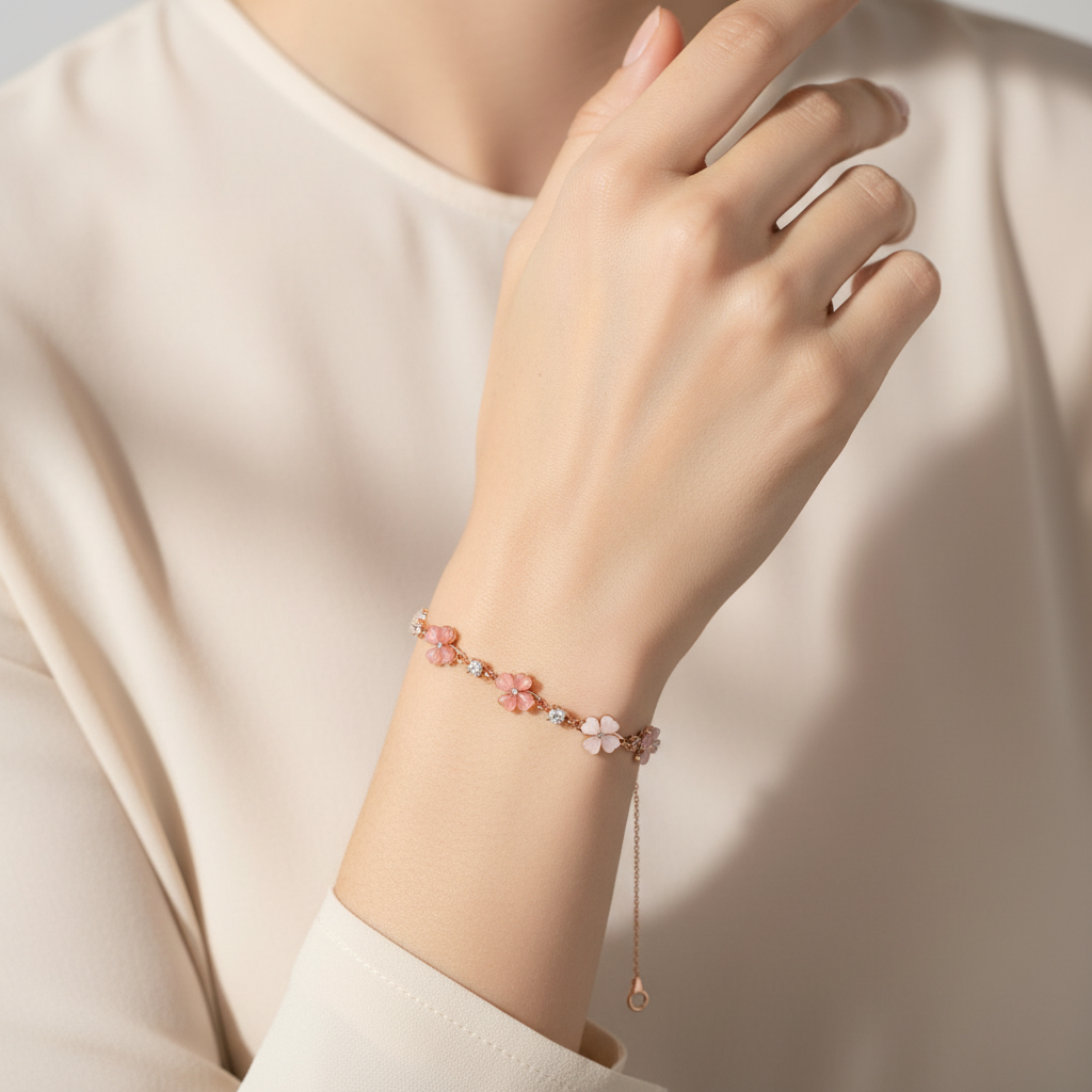 Lumière Opal Bracelet Lifestyle — Powder Stone