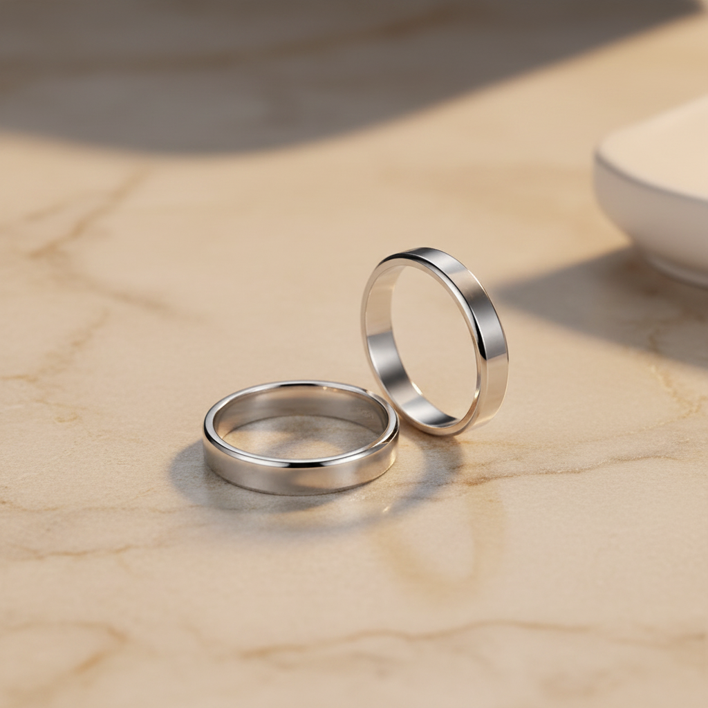 Luxury editorial couple rings